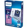 Philips Aspirazione FC8027/01 Sacchetto per Aspirapolvere Usa e Getta, Formato Standard, a Lunga Durata, 5 L