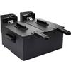 Princess Doppia friggitrice 183028 Black elettrica, 3600 W, Acciaio, Nero