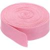 PATIKIL 1/2,5cm Nastro in Twill di Cotone 10 Iarde Nastro Cotone Nastro di Sbieco Fettuccia a Spina di Pesce per Cucito Confezione Regalo Artigianato Fai Da Te Rosa