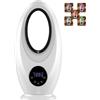 Bonplus BP | Ventilatore a Torre Senza Pale | Rotazione 60º | Telecomando | 3 Livelli di Velocità | Timer 7,5 ore | Condizionatore Portatile | con Luce Notturna | Casa