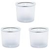 ALLOMN Capsule Riutilizzabili per Capsule di Caffè, 3 Pezzi Filtro da Caffè Concentrato Italiano a Capsule Compatibile con Macchina da Caffè ILLY per illy y3 x8 y5milk y1.1 y5 x7.1 x9 (Trasparente)