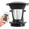 PRIXTON - Robot da Cucina Wi-Fi Multifunzione My Foodie - Potenza 1000 Watt - 10 Funzioni - Ricettario Online - Touch Screen - Ciotola Acciaio Inossidabile