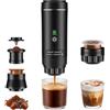 Vespokia Macchinetta Caffè Portatile Elettrica 3in1, Caffettiera da Viaggio | Compatibile con Capsule NS/DG e Caffè Macinato, Riscaldamento 5 Min, per Auto Casa Campeggio