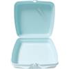 Tupperware Contenitore originale per panini, blu ghiaccio, quadrato, con cerniera e blocco, senza BPA, per panini, snack, scuola e ufficio