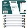 CLAR - Lampada Fluorescente T5 4W, Tubo Neon, 13,6 X 1,6 cm (Confezione da 5)