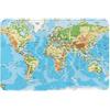 DMORJ Tappetino antiscivolo in flanella con mappa del mondo, 40,6 x 61 cm, per interni, scrivania, cucina, camera da letto, soggiorno, garage, ufficio, ecc