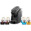 Lavazza, Tablì, Macchina Caffè Creata Esclusivamente per Tab 100% Caffè, con Variety Pack Tab 24xQualità Oro, 24xEspresso Classico, 24xEspresso Intenso, 24xDecaf, 165x330x390mm, Nera