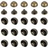 PATIKIL 9/16 Borchie A Cupola, 20 Set Borchie A Testa Tonda Con Vite A funghi Per Abbigliamento In Pelle Artigianato Cinture Borse, Bronzo