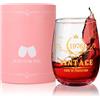 Tecanne Bicchiere da Vino Senza Stelo in Stile Vintage 1974, da 425,2 g, Accessorio per il 50° Compleanno per gli Amanti del Vino per Donna di 50 Anni