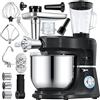 KESSER® Robot da cucina universale 3 in 1 K-KM 3000 con tritacarne Impastatrice multifunzionale Miscelatore da 5,5 l con 3 strumenti di miscelazione Strumenti per miscelare Spremiagrumi, nero