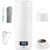 GOMETY Bollitore da viaggio piccolo, 500 ml, piccolo bollitore da viaggio, in acciaio inox 316, portatile, per viaggi, campeggio, viaggio con spegnimento automatico