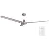 gsc evolution Ventilatore da soffitto Saltok con telecomando a parete Ø142 e 3 pale in nichel