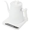 DHQCQL Kettle, bollitore elettrico in acciaio inox, 1000 W, con regolazione della temperatura, bollitore silenzioso da 1 l, per la preparazione di caffè, tè alla frutta (bianco)