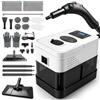 Catolsss Pulitore a vapore manuale, 2500 W, pulitore a vapore per tutto con 19 accessori, serbatoio a pressione 1800 ml, detergente portatile per finestre, cucina, pavimento, auto
