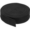PATIKIL 1,2/3cm Nastri in Sbieco di Cotone 9m Nastro Cotone Twill Nastro Rilegatura Fettuccia Spina Pesce per Cucito Regalo Avvolgimento Artigianato Fai Da Te Nero