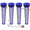 Rebirthcare Confezione da 4 filtri per Dyson DC58, DC59, V6, V7, V8 | Animal Vacuum aspirapolvere, filtro pre-motore lavabile per Dyson aspirapolvere, 4 filtri di ricambio n. 965661-01