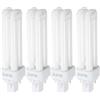 VILLFUL Lampadina Fluorescente Compatta 13w 2 Pin 2u Attacco Plug-and-play, Set 4 Pezzi, Luce Bianca Fredda per Illuminazione Domestica e Ufficio
