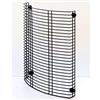 Easyricambi - Griglia per Stufa a Pellet Antiscottatura in Acciaio Satinato Nero, Griglia Salvaustioni per Bambini Regolabile 42,5 x 29,5 cm x 8 cm, Dotata di 4 Calamite per un Ancoraggio Stabile
