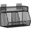 perfk Cestino Portafrutta Da Appendere Alla Parete, Organizer Da Parete, Robusto Supporto in Filo Metallico per Conservare Verdure Frutta Snack, Per Cucina/Dispensa/Bagno, 2 griglie