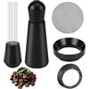 NUANJUYU Set portafiltro da 51 mm, strumento WDT, anello magnetico e schermo in acciaio inox 316