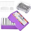 BORDEAG Knit Blockers, Set di 20 Knit Blocking Combs e Extra 100 T-Pin, Bloccatori per Maglieria, Pettini di Blocco a Maglia, Knit Blocking per Bloccare Progetti A Maglia e Uncinetto