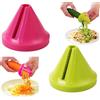 DQQYNAPTIX Spaghetti di Zucchine Attrezzo 2 Pezzi, Taglierino Spirale di Verdure a Lama Singola, Verdure Tagliaverdure Lavabile in Lavastoviglie, Tagliaverdure Manuale Compatto in Plastica e Acciaio Inox(B)