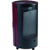 Marvinweb Stufa a gas Marvin Blue Belle Chic made in Italy trasportabile 5 ruote con portabombola (Bordeaux)