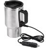Keenso 450 ml 12V in Acciaio Inox Tazza per Auto elettrica Tazza Viaggio Riscaldamento Termo Spina elettrica bollitori bollente Auto Tazza di caffè riscaldatore con Adattatore