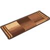 Generic Tappetini per Scale Autoadesivi 10 pz 65x21x4 cm Marroni | 100% Poliammide, Fonoassorbenti, Lavabili, Con Nastro Biadesivo, Protezione Antigraffio