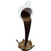 GOWENIC Scultura Magica di Tazza di caffè Rovesciata Galleggiante per L'arredamento della, Arte della Tazza di caffè in Rilievo per gli Appassionati, Materiale in Resina (Caffè)