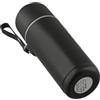Yuanpgky Bollitore elettrico portatile da 500 ml con display LCD, controllo touch sensibile, USB 5 V e compatibilità con veicoli 12 V/24 V, doppio strato 316 (nero)