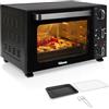 Tristar Forno Ventilato, Capacità 27L, 1500W, 6 Programmi, Timer 90 Min, Termostato 90-230 °C, Porta Doppio Vetro, Luce Interna, Accessori Inclusi, OV-3627
