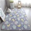 GGBOND Tappeto luminoso, si illumina al buio, tappeti con gufi, spugna di peluche corta, sandwich, morbido, comodo, 80 x 120 cm
