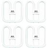 TBE Lighting - Lampadine CFL a risparmio energetico, 28 W, 2D, 4 pin, lampadine fluorescenti DD, attacco GR10q da 4 pin, a lunga durata, colore: bianco freddo, 6500 K (confezione da 4 pezzi)