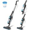 Générique Aspirapolvere scopa cablato, aspirapolvere scopa con filo potente, 3 in 1, aspirapolvere verticale, 600 W 20000 Pa, aspirapolvere senza sacchetto con cavo lungo, leggero portatile per peli di animali
