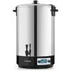 Klarstein KonfiStar 50 Digital Sterilizzatore, Pentola Conserve 50 L, Dispenser Bevande Calde, 2500 W, 30-100°C, Timer 1-180 min, Mantenimento Caldo, Coperchio con Chiusura, Acciaio Inox Lucido