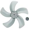 Sandyseptember Ventola di ricambio da 40,6 cm con copertura per ventole da tavolo e piedistallo a 5 foglie, in plastica bianca o nera, resistente alle alte temperature, flusso d'aria silenzioso, installazione di