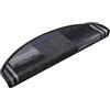Generic Tappetini per Scale Autoadesivi 5 pz 65x21x4 cm Nero e Grigio | 100% Poliammide Lavabile, Antiscivolo, Fonoassorbente, Con Nastro Biadesivo