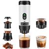 Vespokia Macchinetta Caffè Portatile Elettrica 3in1, Caffettiera da Viaggio | Compatibile con Capsule NS/DG e Caffè Macinato, Riscaldamento 5 Min, per Auto Casa Campeggio