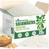 VEGISHINE Cera di Soia per Candele, Naturale Cera di Soia per Candele 20kg, Cera per Candele fai da te, Prima Qualità Cera di Soia per Candele 1kg 2kg 5kg 10kg