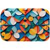 Generico Modello di arte colorata 151 Tappeto da Bagno in Memory Foam Assorbente e Antiscivolo, Design Moderni, Microfibra Morbida e Lavabile, Asciugatura Rapida, Ultra Confortevole - L