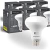 SINCELIGHT Lampadine LED 10W con attacco E27, riflettore R80 con diffusore lattiginoso, faretto Sofer, Bianco Neutro 4000K, colore ricco RA≈92, 6 Pezzi
