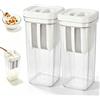 PYserne 2 colini per yogurt con coperchio e filtro in acciaio inox, 1100 ml | Filtro fine per yogurt greco, riutilizzabile, per la produzione di yogurt greco spesso
