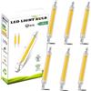 AEPOYU 6 pezzi 10W Lampadina R7S LED 78mm Hightlight, Lampada R7S LED 1000LM, Bianco Caldo 2700K, R7S Lampadina 10w Equivalente a 100W Lampada Alogena