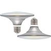 EACLL E27 LED UFO Lampadine 4000K 15W Equivalente Alogena 120W, Set di 2, 1300 Lumen Bianco Neutro, AC 230V Senza Scintillio, Angolo di Diffusione 120°, Non Dimmabl Breve PAR38, Ø122 x H85mm