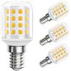DiCUNO Lampadina LED E14 4W, Classe B, Equiv. 60W, 740lm, 2700K, 4 Pezzi | Bianco caldo, Non dimmerabile, Attacco E14, Lampadina LED mais basso consumo per plafoniere, lampade da tavolo e applique