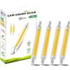 AEPOYU 20W Lampadina R7S LED 118mm Evidenziare,R7S LED Dimmerabile 2000LM Bianco Caldo 2700K,AC 220-240V,R7S Lampadina Equivalente a 200W lampada alogena,4 pcs