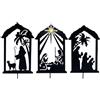 EpheyFIF Presepe decorativo in ferro per giardino, per celebrare la stagione con eleganza (D)