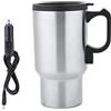 TOTITOM Bollitori Elettrici, 12V 450mL Tazza da Viaggio in Acciaio Inossidabile Riscaldamento Per Auto Elettrica Bottiglia di Latte Per Caffè Bottiglia di Acqua Calda Regalo di San Valentino