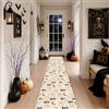 Generic Tappeto runner fantasma, giocoso festivo zucche luna Halloween arancione antiscivolo pavimento casa rettangolare stampa tappeto per cucina, lavanderia porta ingresso decorazione 0,6 x 2,3 m